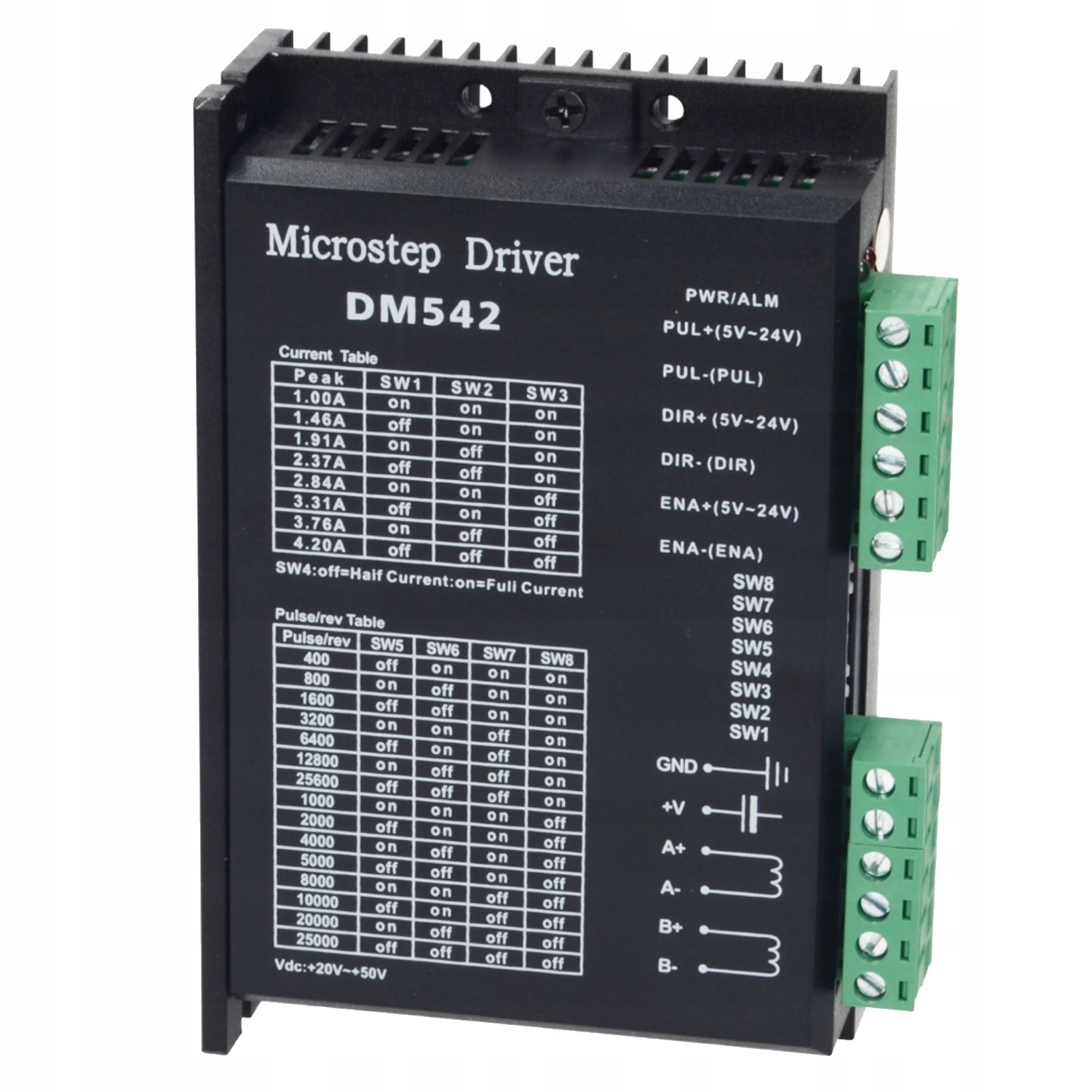 Sterownik silnika krokowego DM542 4.2A Cnc Soft start DM-542