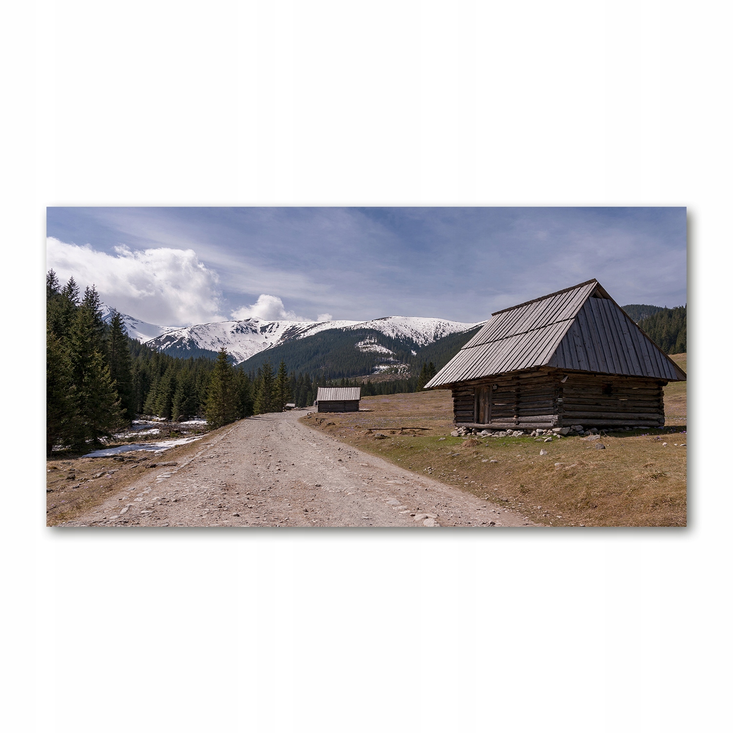 

Foto-obraz akryl Domek w górach zdjęcie 140x70 cm