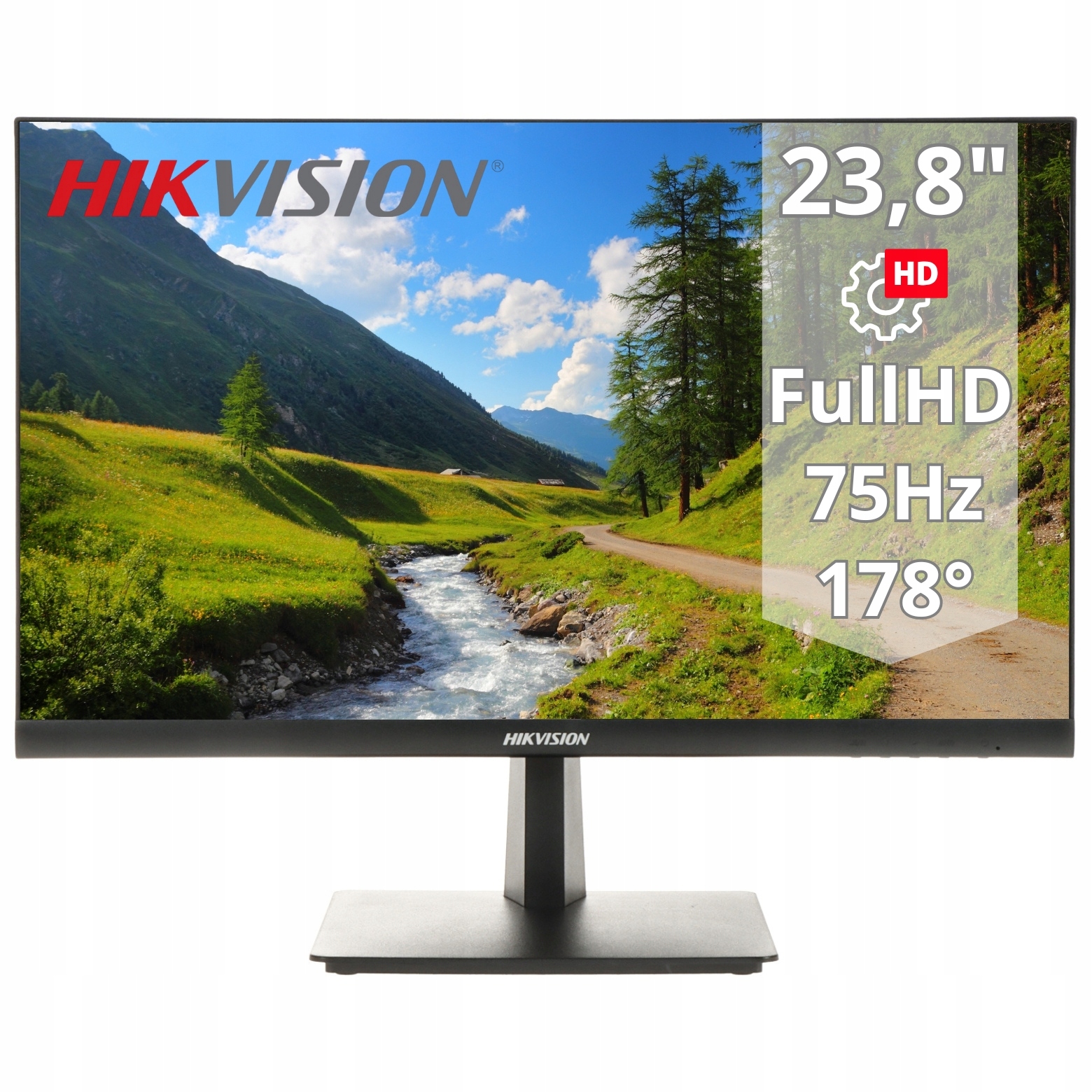 Monitor HikVision 23,8" Fhd DS-D5024FN 16:9 1920x1080 75Hz 5ms Hdmi Vga Mat