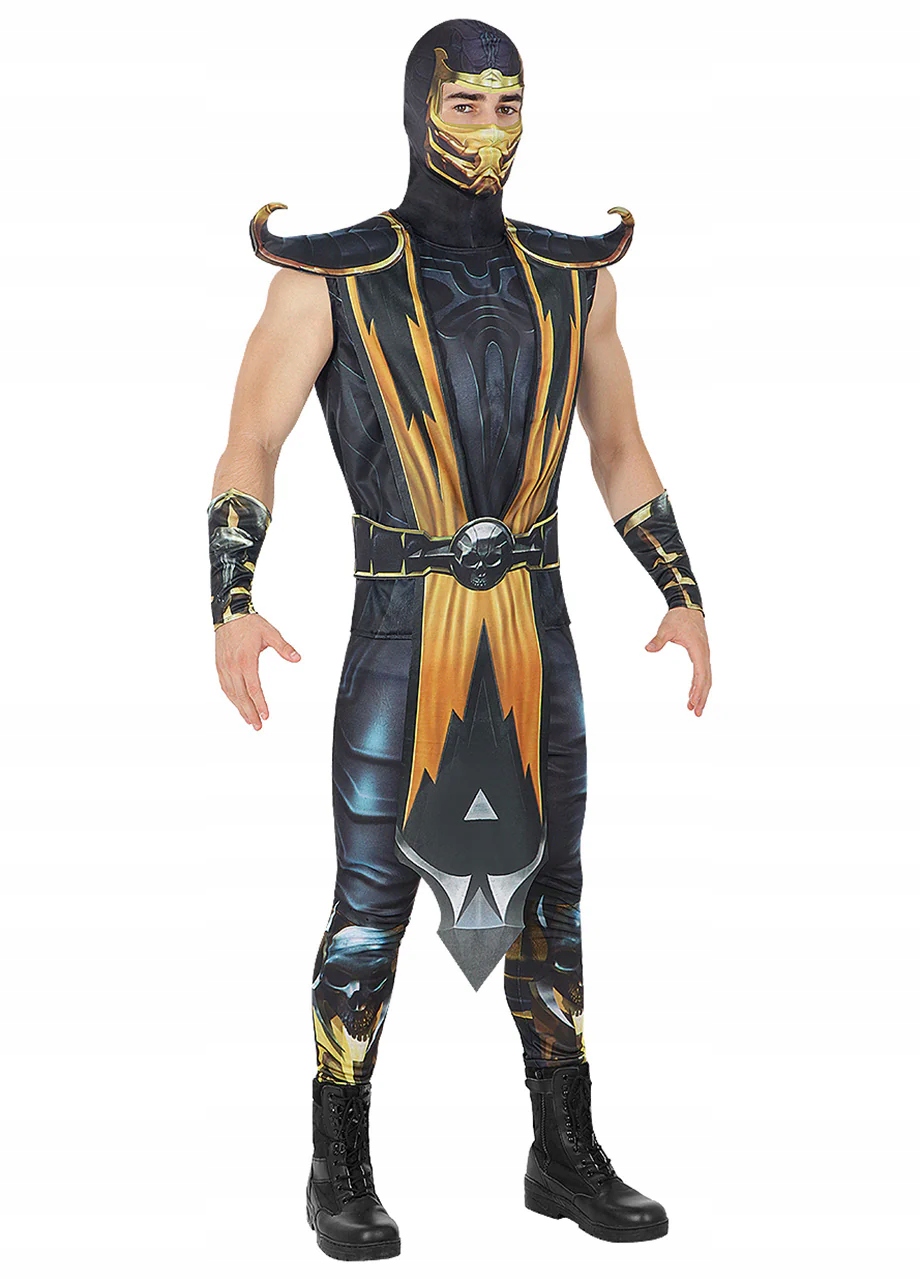 Kostým Mortal Kombat Scorpion Pánský kostým Karneval M