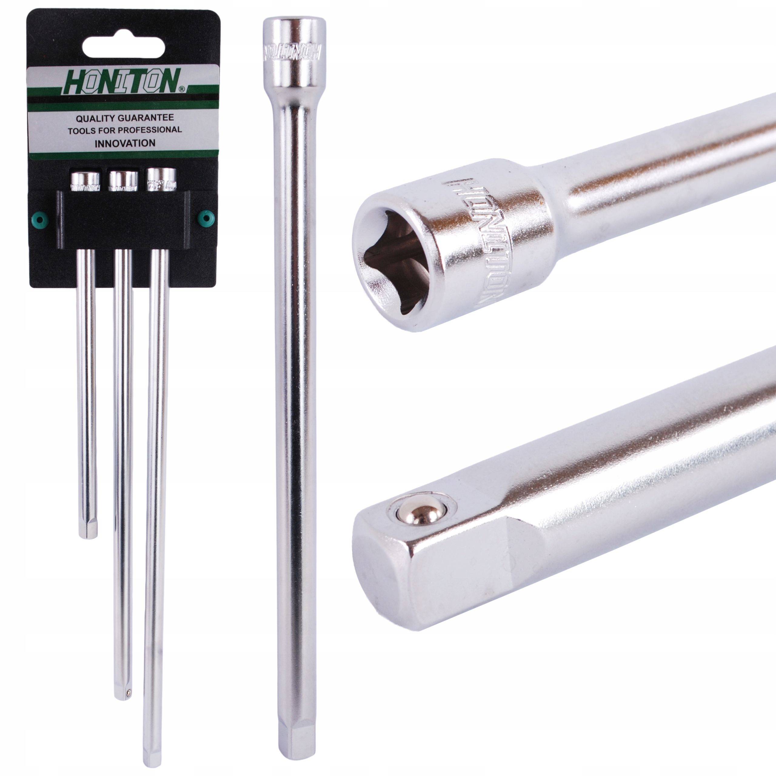 Zestaw Przedłużek 1/4" Przedłużki 150/225/300MM Honiton