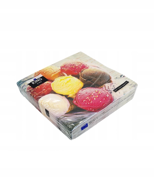 

Duże serwetki papierowe 38 x 38 cm, 20 szt. lody