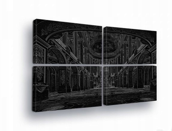 Obraz 120x80 Architektura monumentalita gotika klasicismus interiér prostor