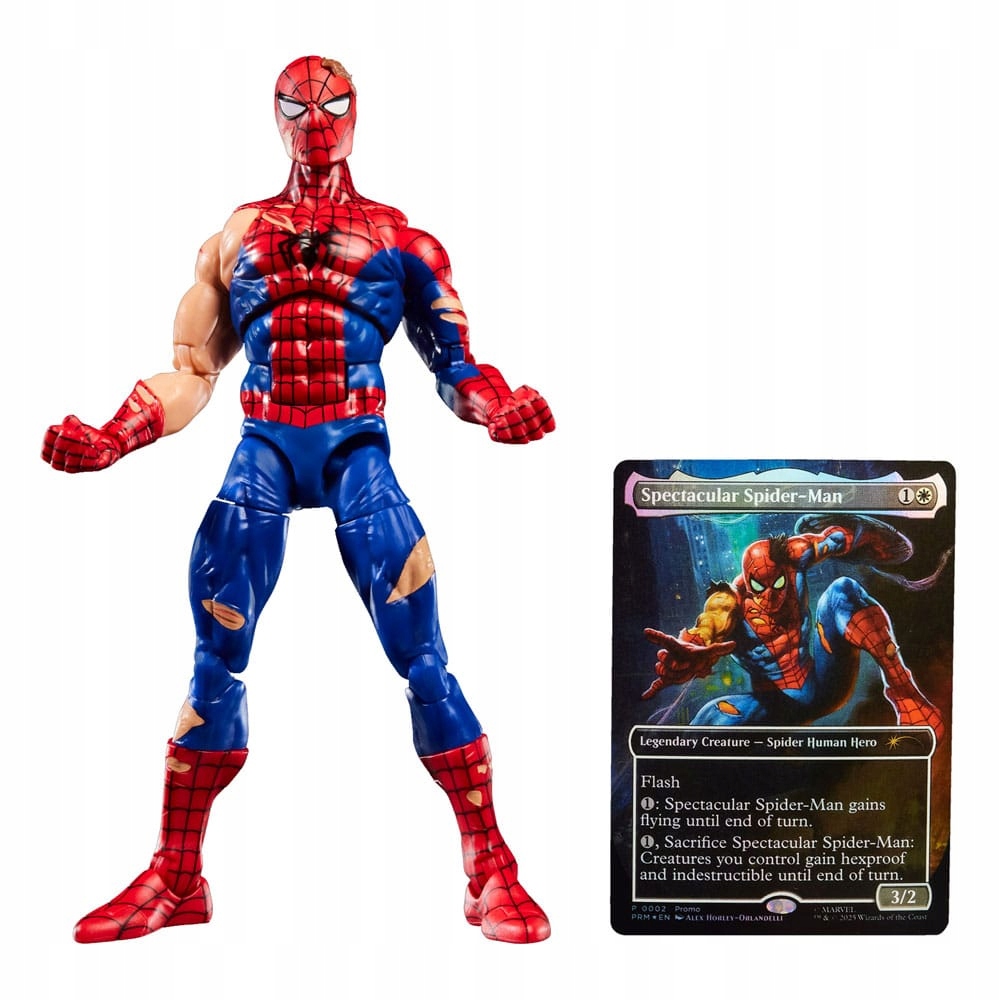 Marvel Legends Magic The Gathering Spider-Man poškozený v bitvě (plus exkluzivní)