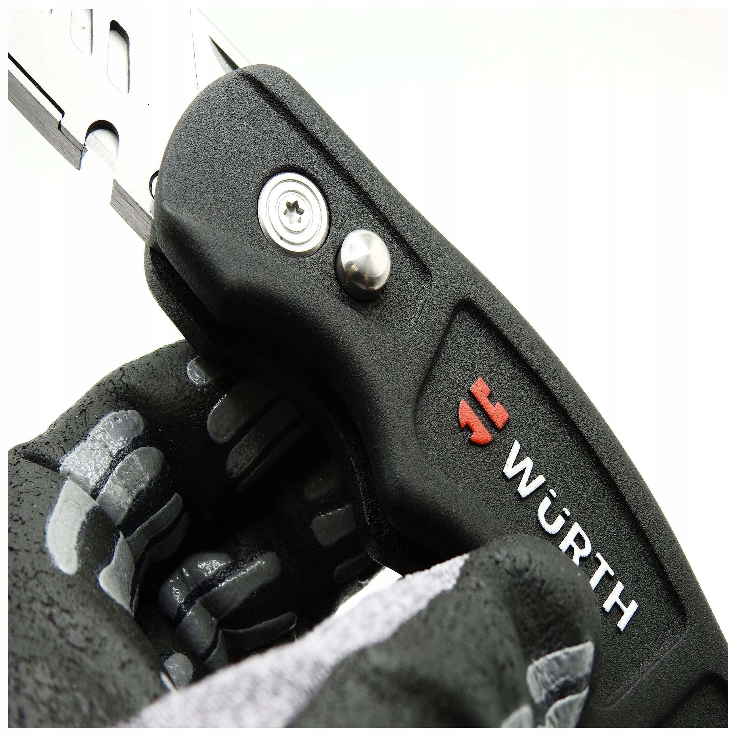 WURTH Nóż z Ostrzem Trapezowym Łamany FASTBACK Uchwyt do Bitów Zestaw 2szt Liczba elementów w zestawie 1