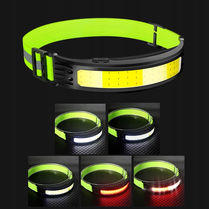 Lampa warsztatowa latarka czołowa na głowę LED robocza akumulatorowa USB C Marka inna