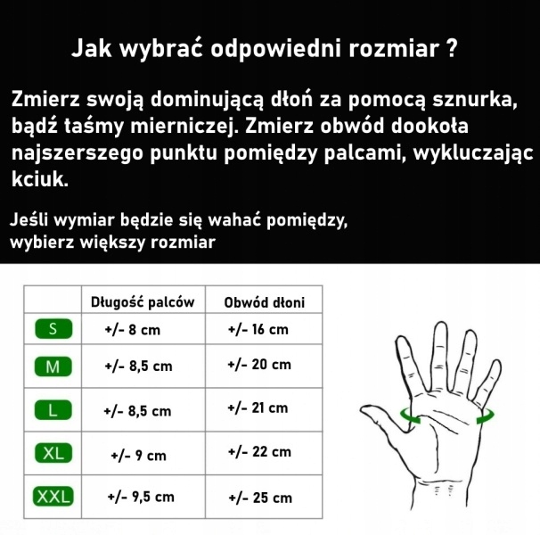 ROCKBROS Rękawiczki rowerowe L (S143-BK) Płeć nie dotyczy