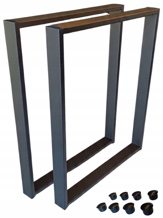 Nohy k stolu lavice stolíka kovové 80 x 72 cm Loft Industrial 2 ks