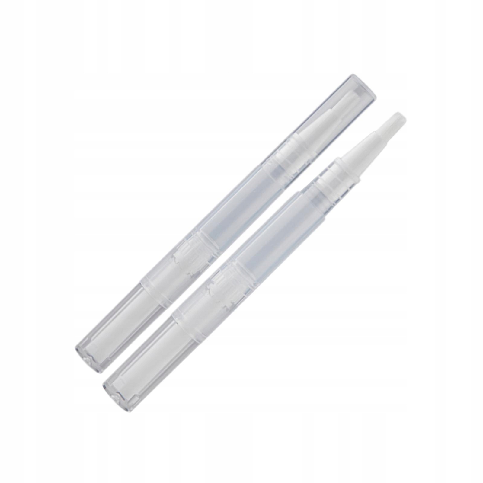 2x Przezroczyste Przekręcane Długopisy Akcesoria Pusty Gwóźdź 2ML Marka inna marka