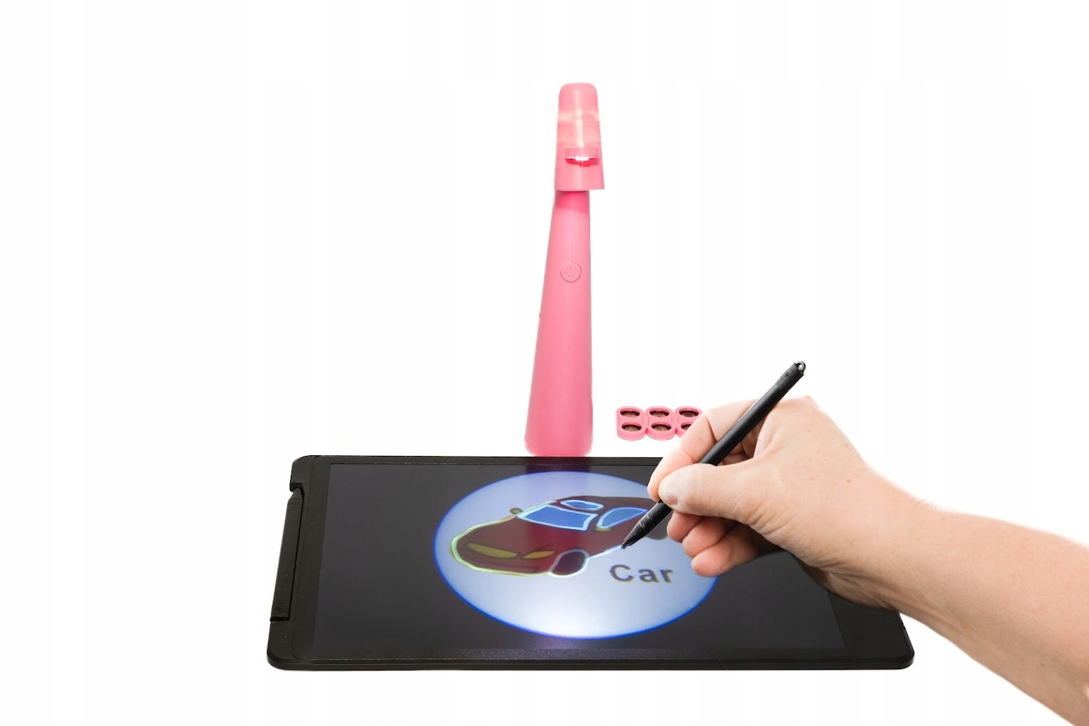 Rzutnik do malowania dla dzieci Projektor do nauki rysowania RÓŻOWY Marka bez marki