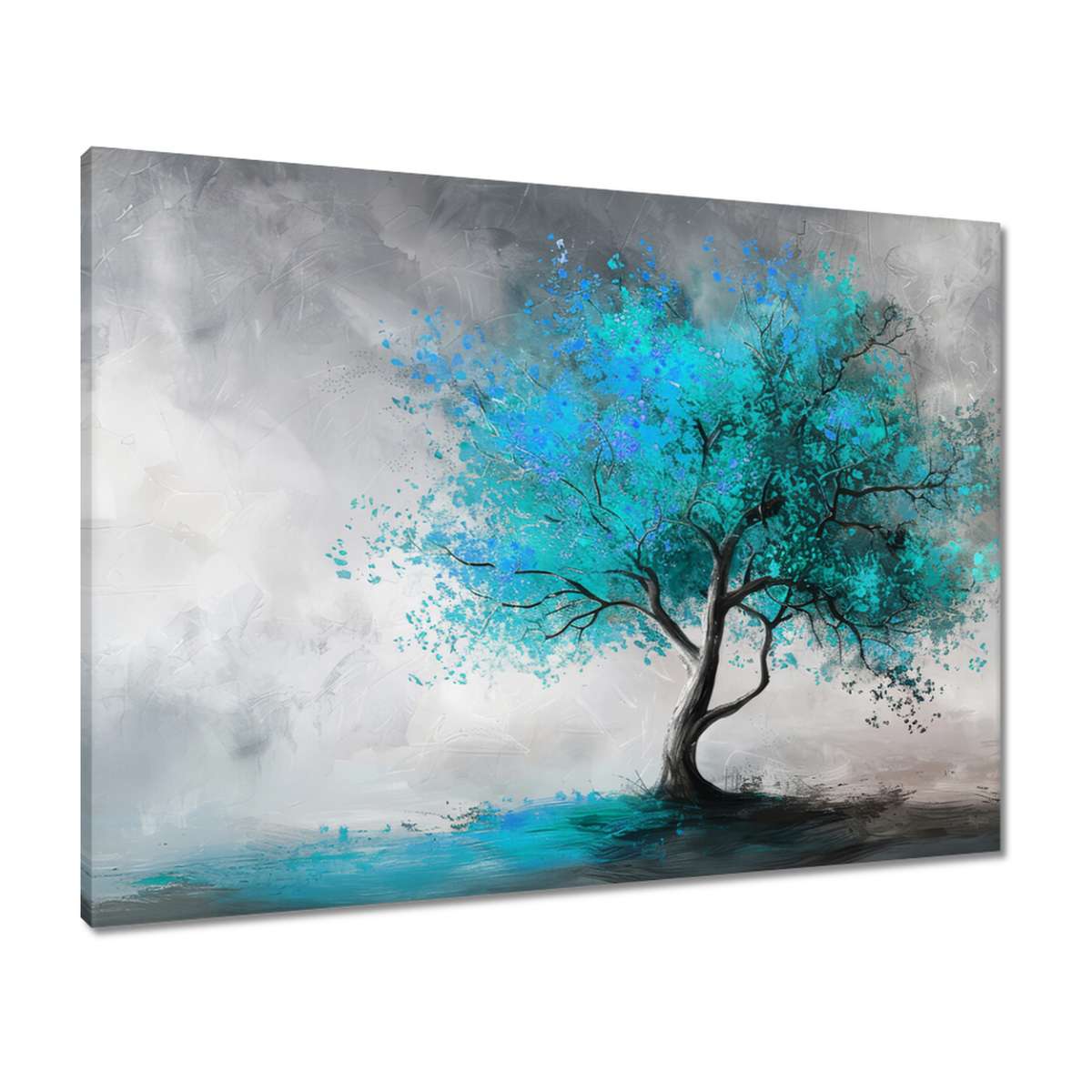 Obrazy 80x60 Modrý strom Moderní umění