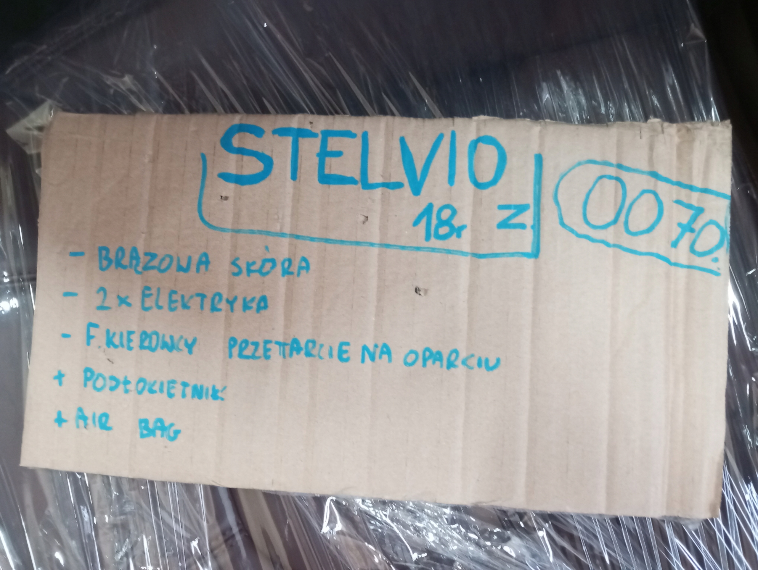 upholstery leather seats ALFA ROMEO STELVIO BRAZOWE