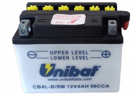 Akumulator Unibat CB4L-B YB4L-B 4Ah 56A 12V