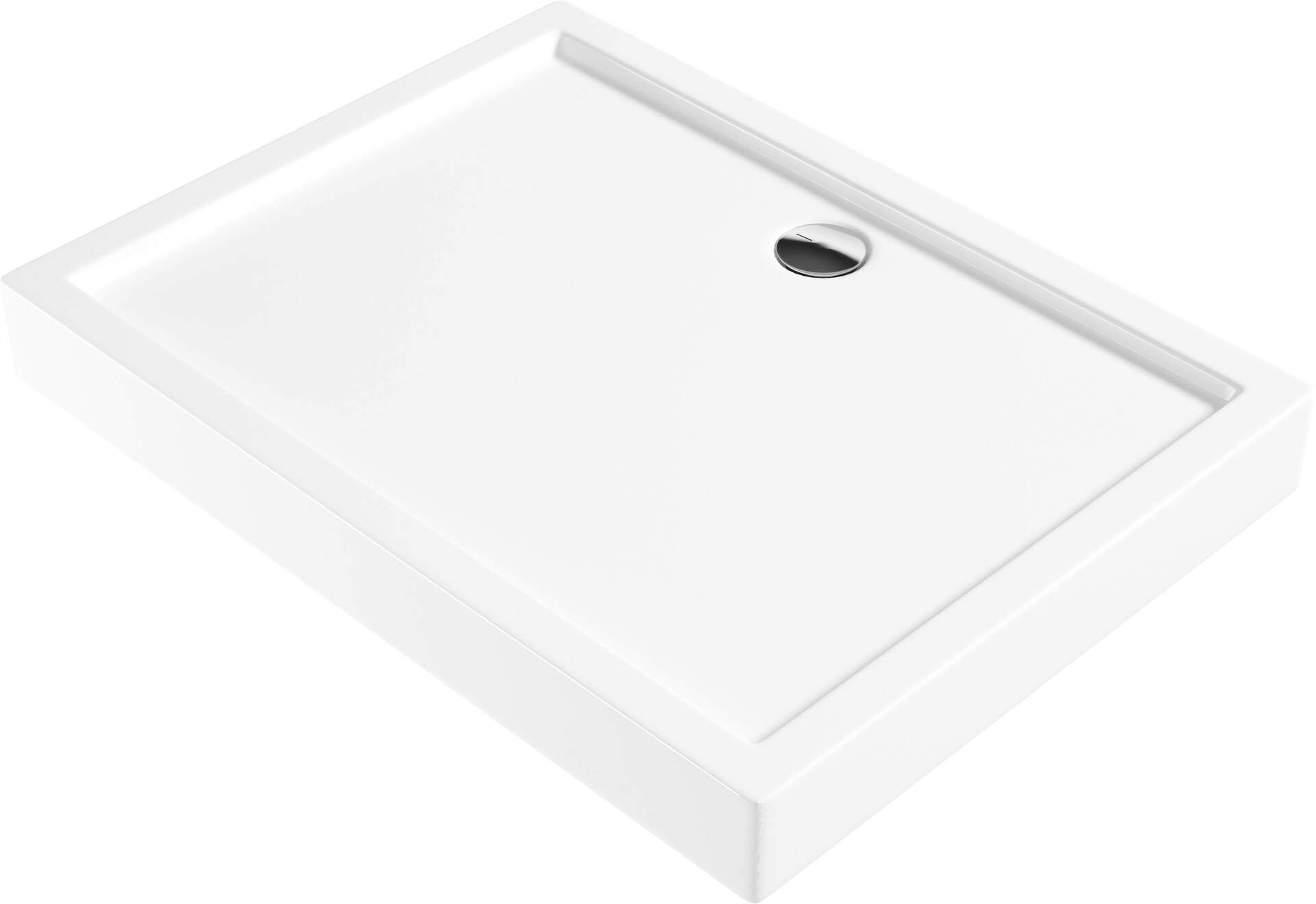 Akrylová sprchová vanička bílá 120 x 90 cm, obdélníková, antibakteriální, 5 let záruky.