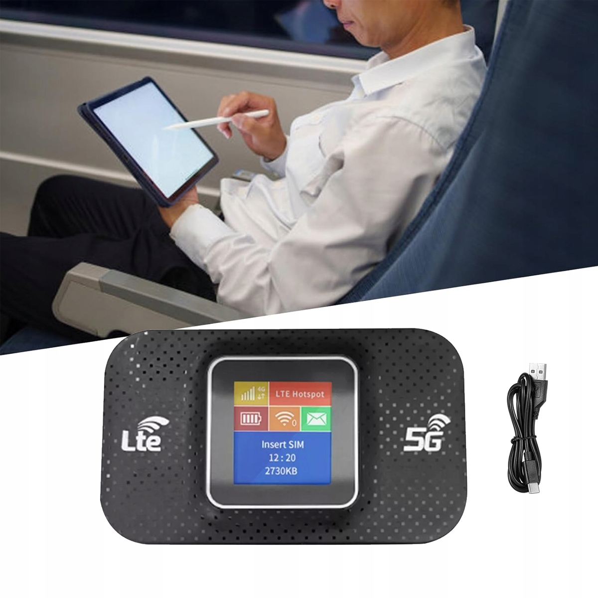 Przenośny Mobilny Modem Router 4G Lte kartę Sim Wi-Fi