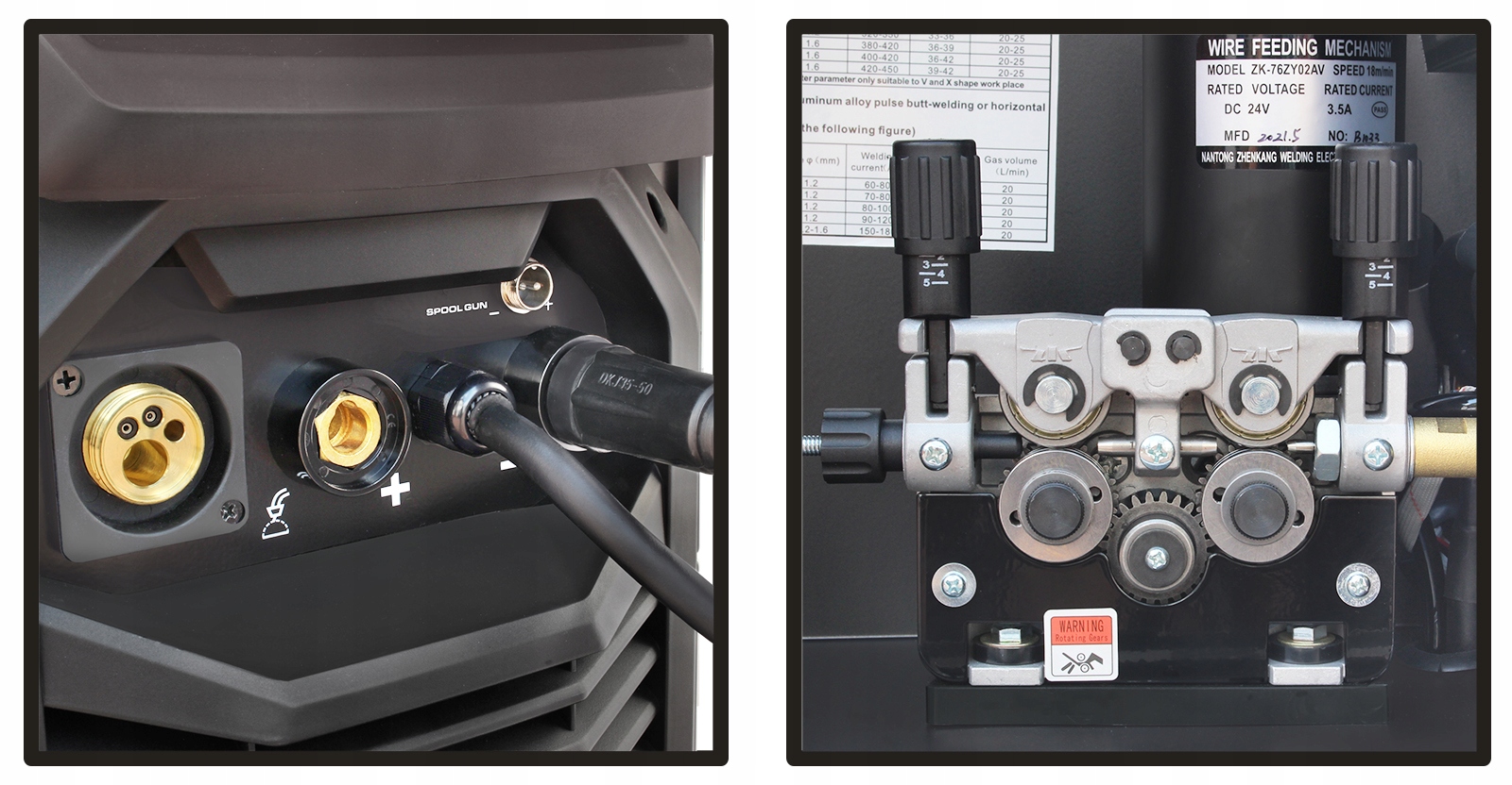 Migomat półautomat MAGIC II 350A MIG MAG MMA TIG Średnica drutu 1.2 mm