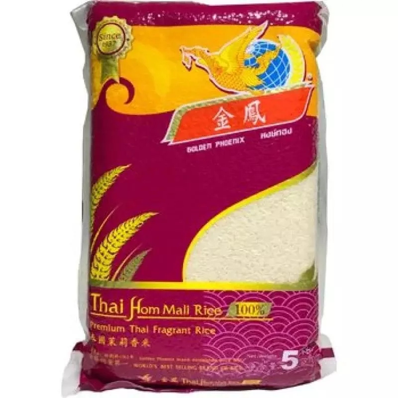 Jasmínová rýže Thai Hommali Rice Golden Phoenix 5 kg