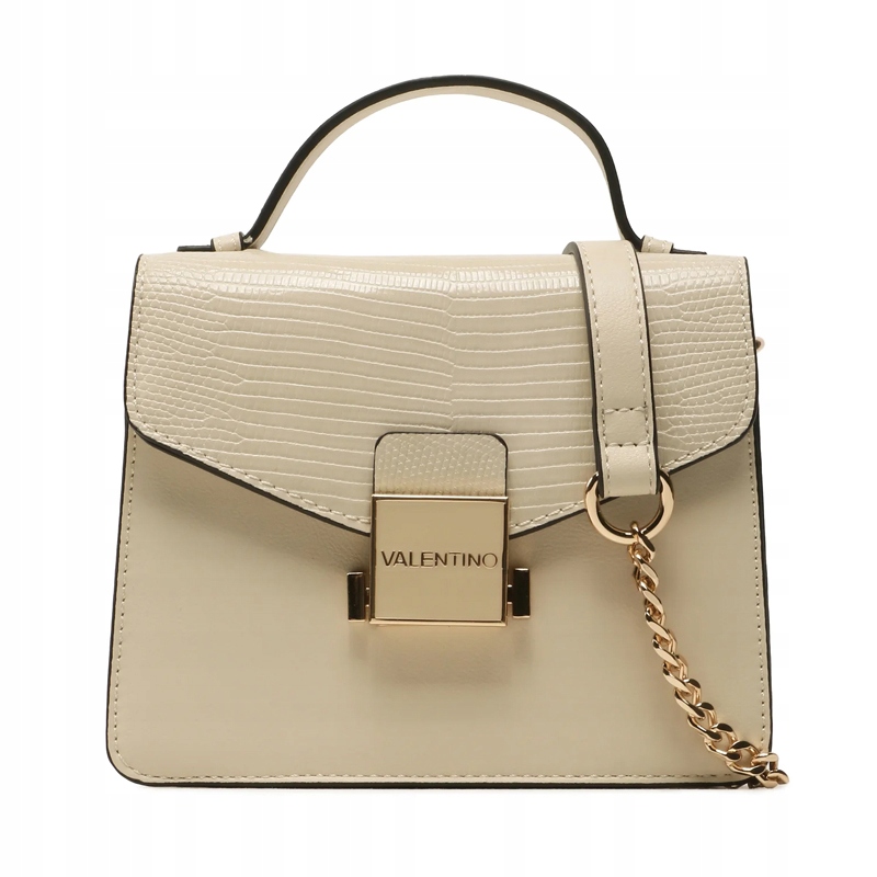 Valentino Spa Malý ecru kufřík Carrie Satchel