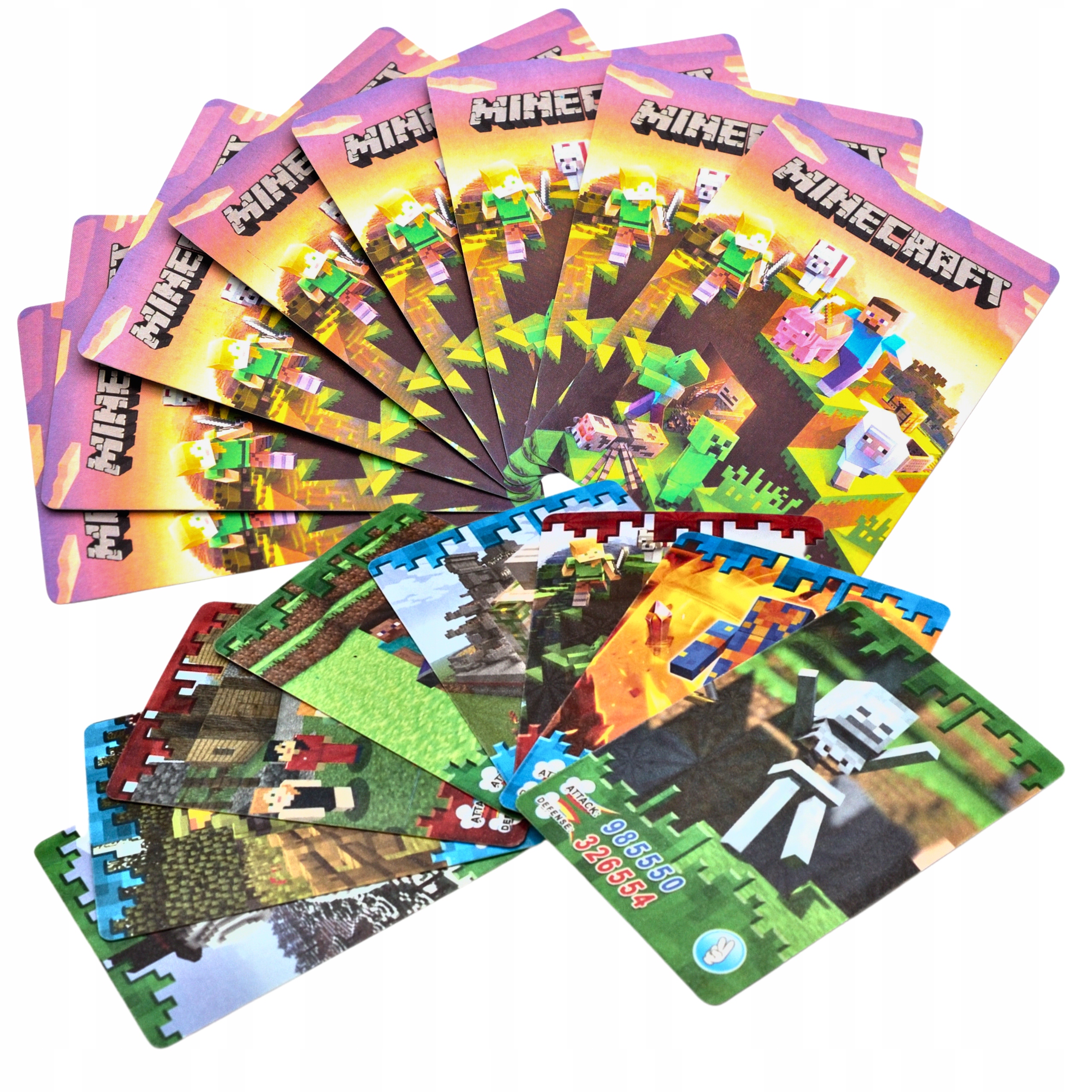 MINECRAFT 40 KART KOLEKCJONERSKICH (5 SASZETEK) Wydawca inny