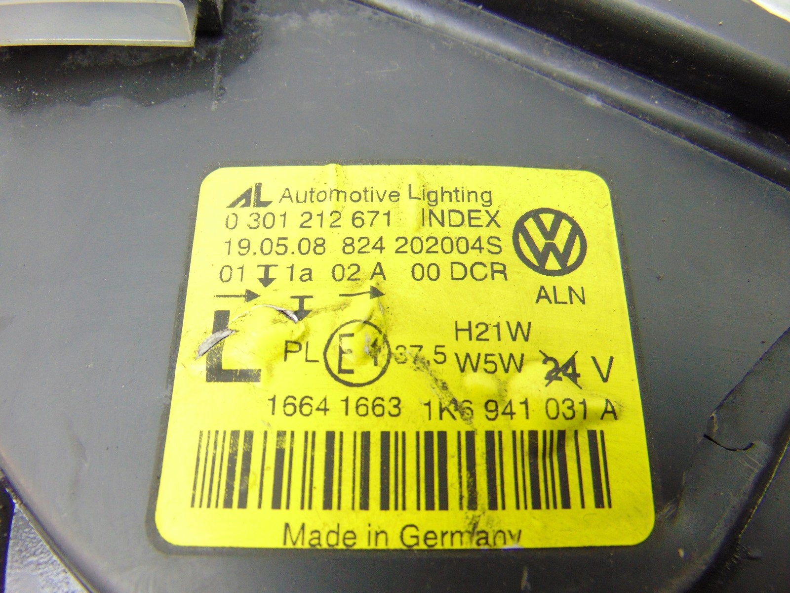 light left left front front BIXENON VW GOLF V 5 R32 1K6941031A