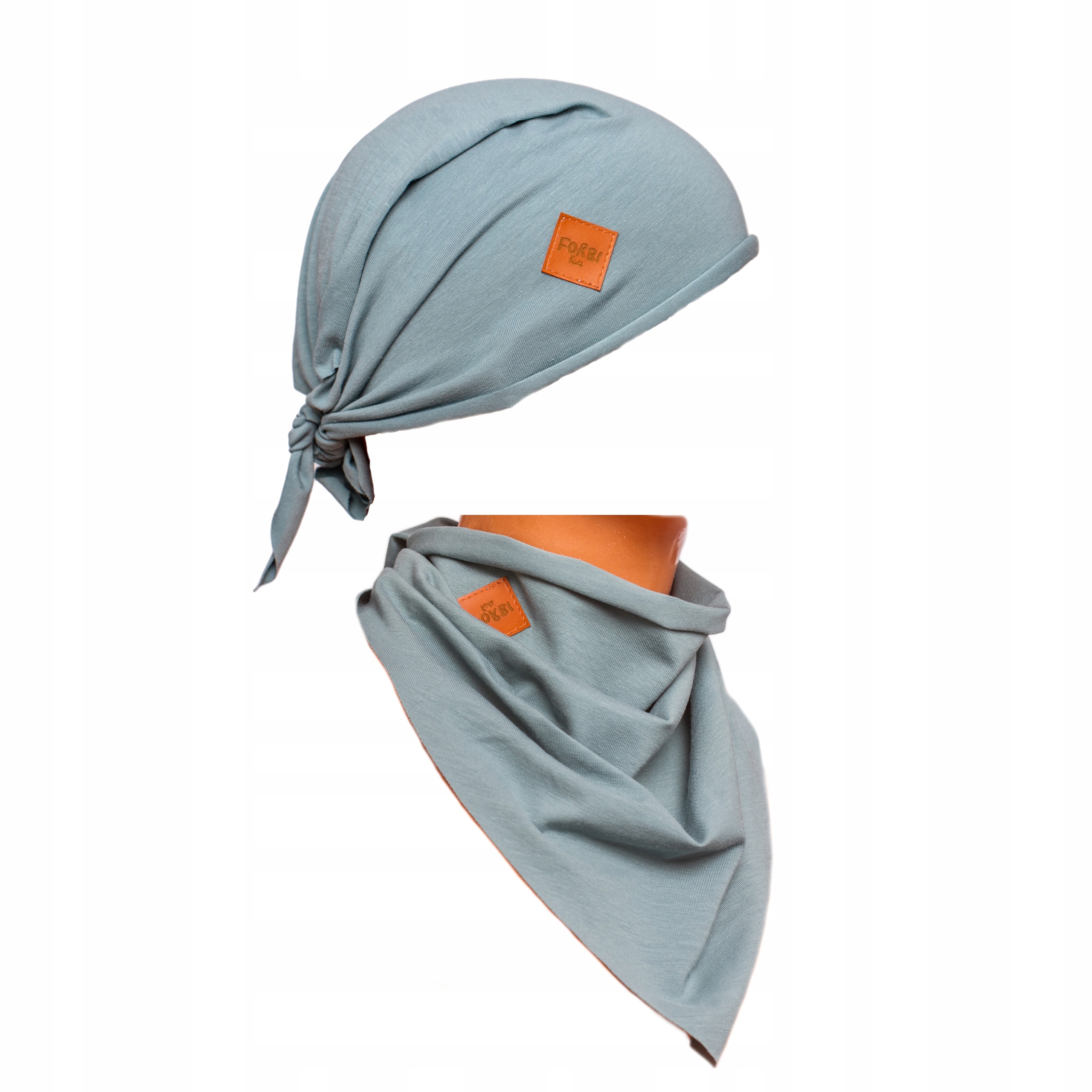 CHUSTA + CZAPKA ZESTAW DLA CHŁOPCA BANDANKA MORSKA