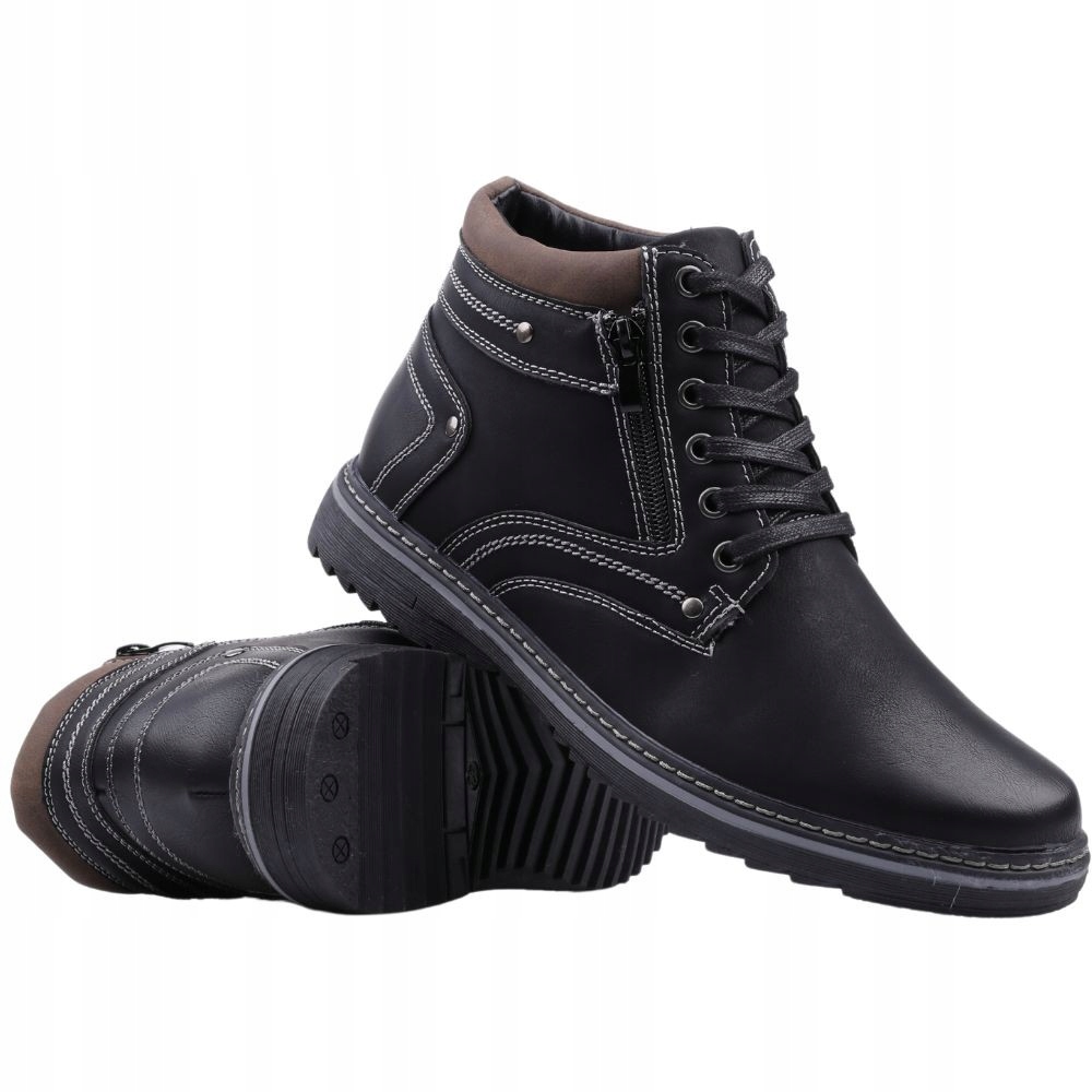 

Śniegowce trzewiki męskie ocieplane suwaki zimowe