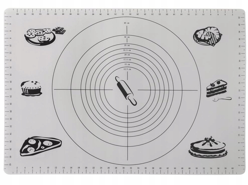 

Stolnica duża mata do ciasta kuchenna 65x45 cm