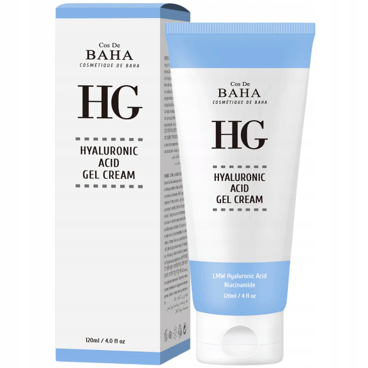 Cos De Baha Hg Hyaluronic Acid Gel Cream, 120 ml gelový hydratační krém