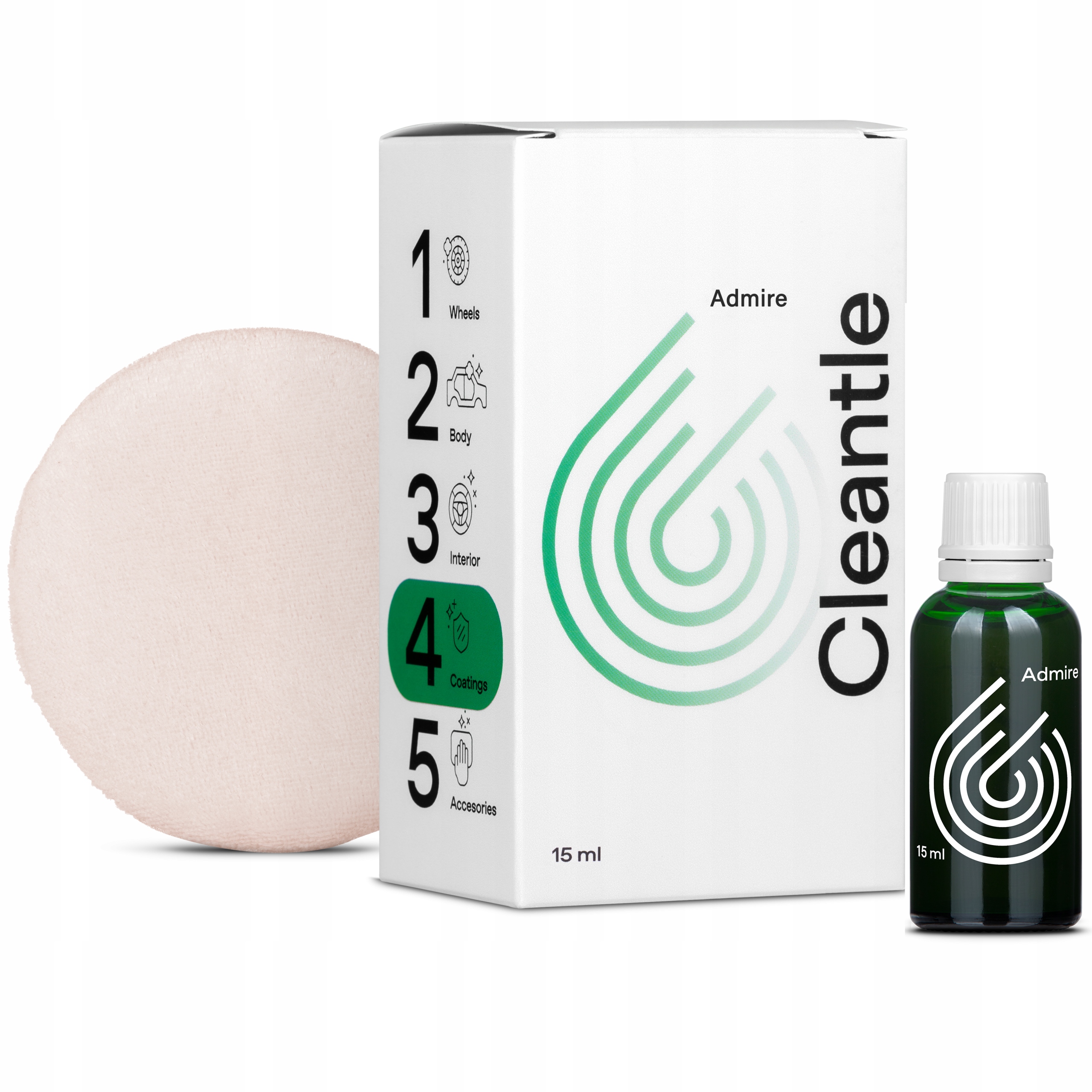 Cleantle Admire 3-ročná keramická povrchová úprava do auta 15 ml