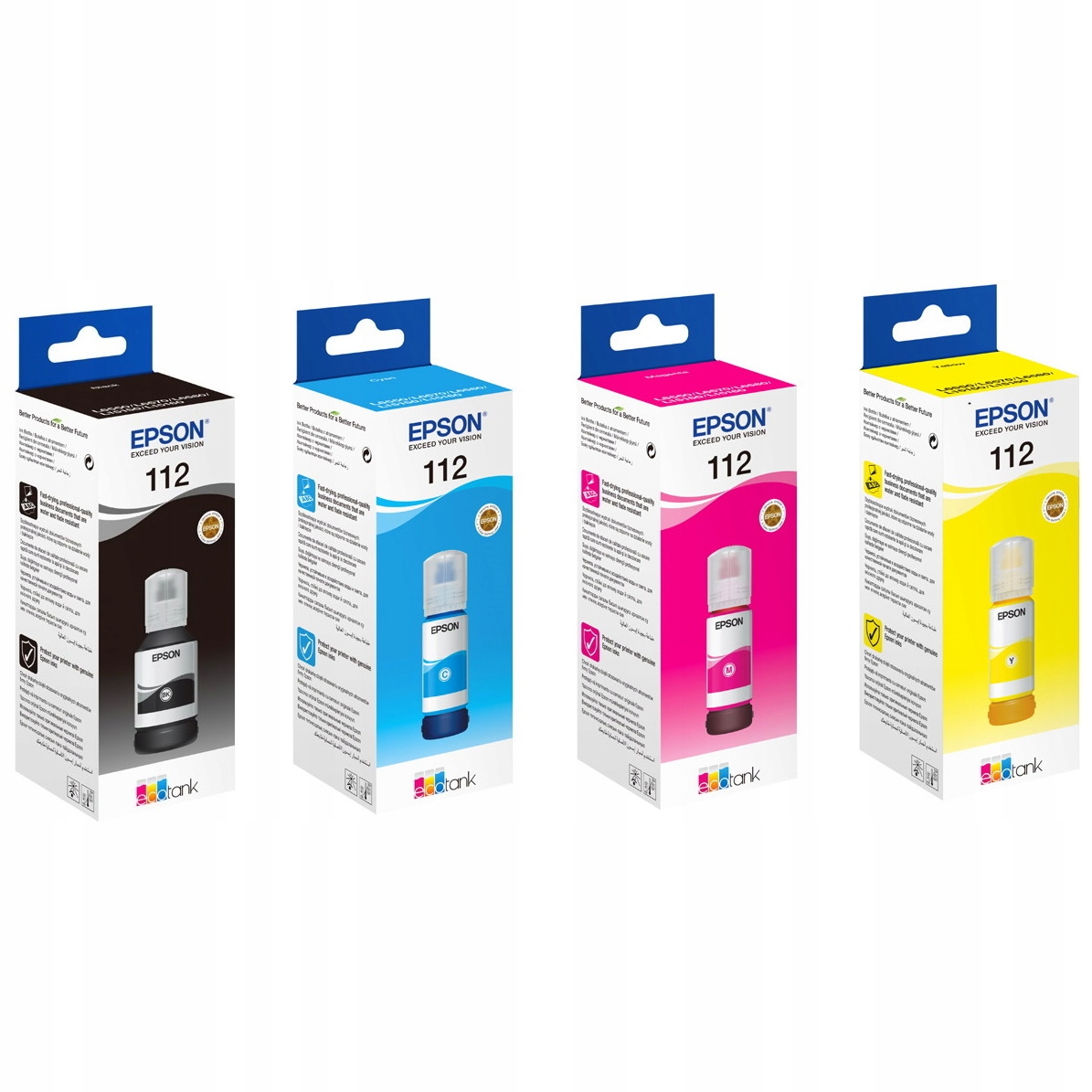 

4x Tusz Epson 112 Ecotank L6550 L6570 L6490 L6460
