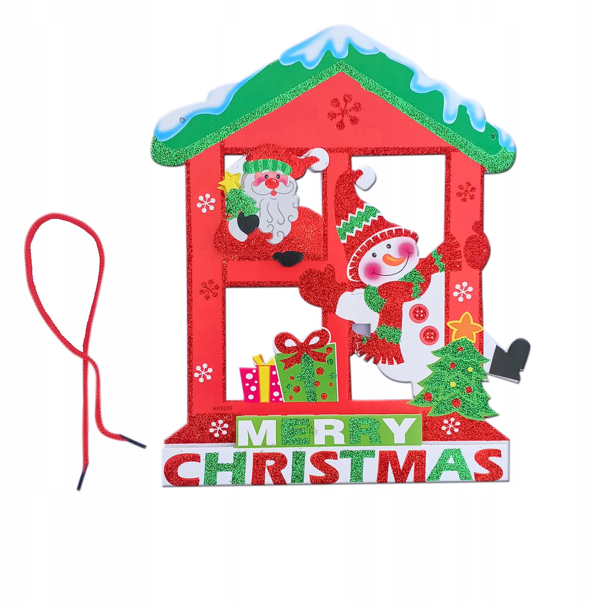 DEKORACJA ŚWIĄTECZNA NA OKNO OZDOBA 40X25CM