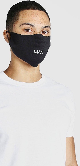 Boohoo 3PAK Maseczki Czarne Z Nadrukiem Yhi