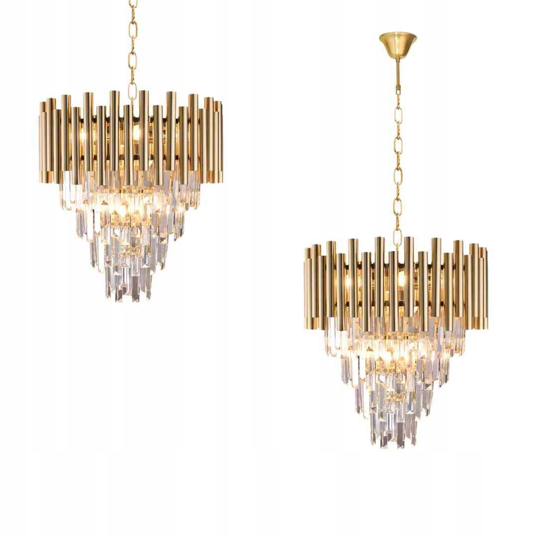 Led Luster Do Obývačky Madison Gold 9xE14