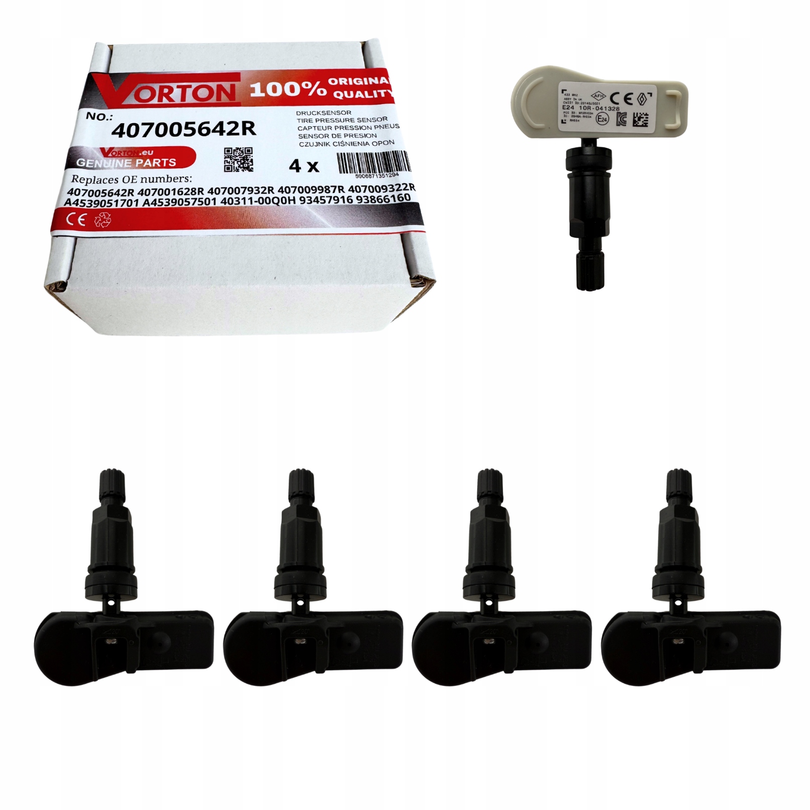 Snímače Tlaku Vzduchu Pneumatík Koles Tpms Renault Clio IV 4 Captur Kangoo
