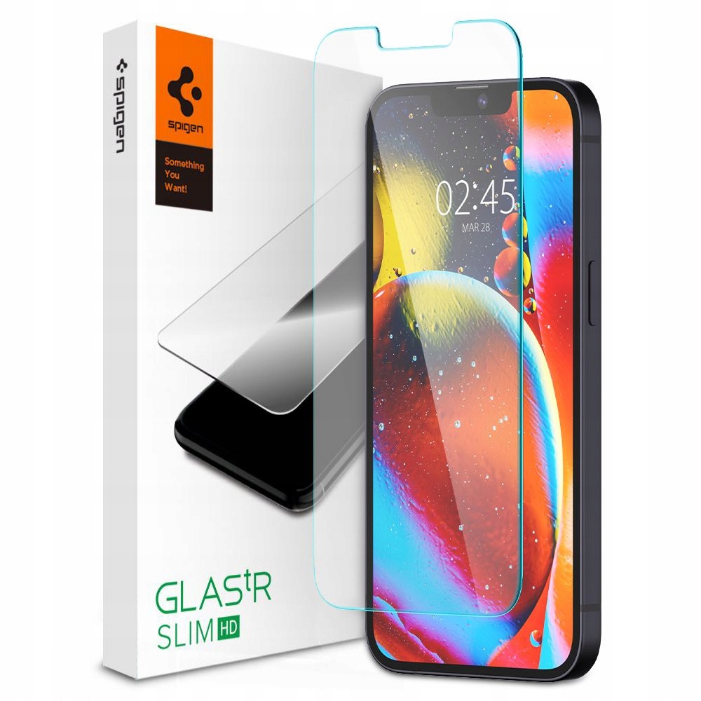 

Szkło do iPhone 14 Plus 13 Pro Max, Spigen Slim