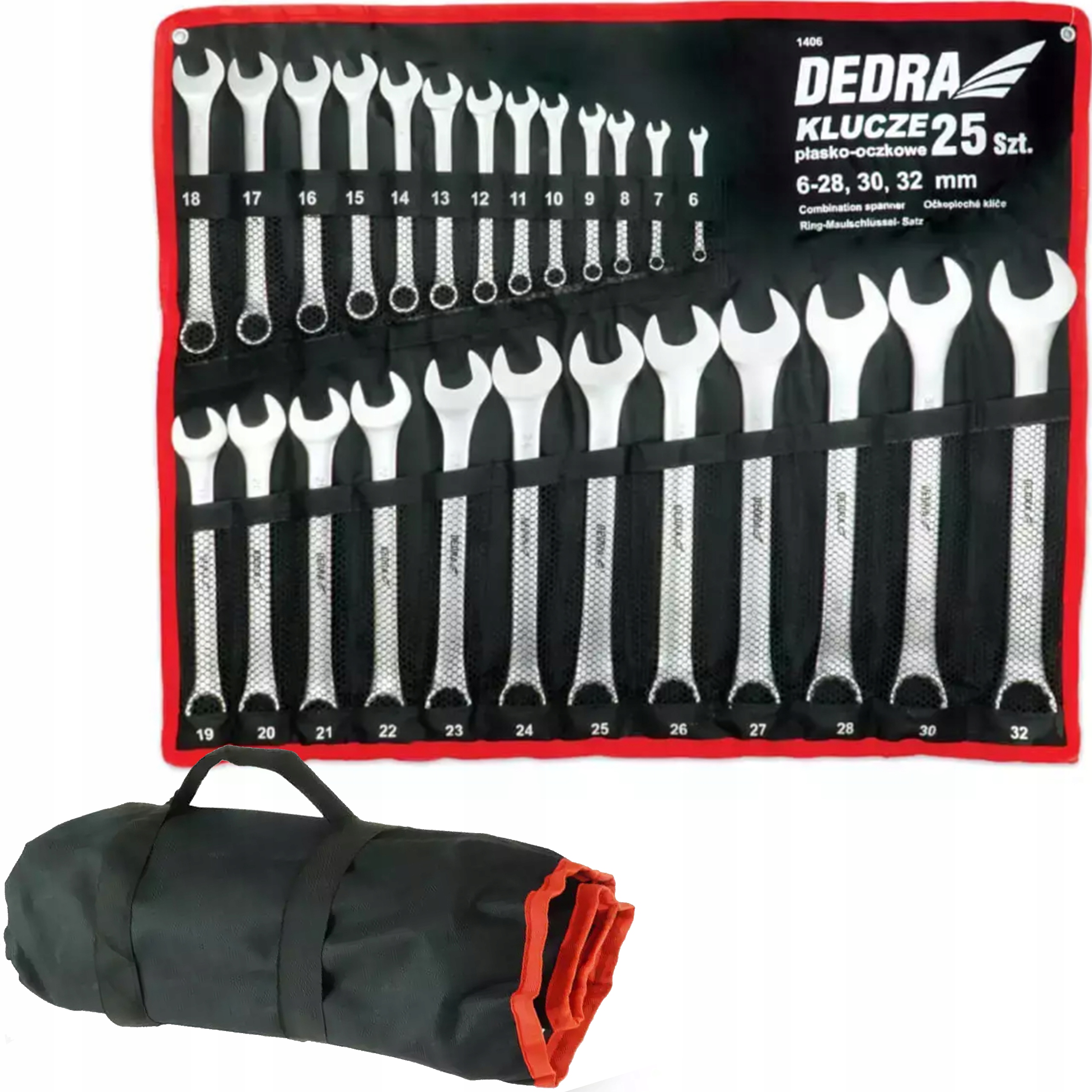 Sada plochých kľúčov Dedra Ded 1406