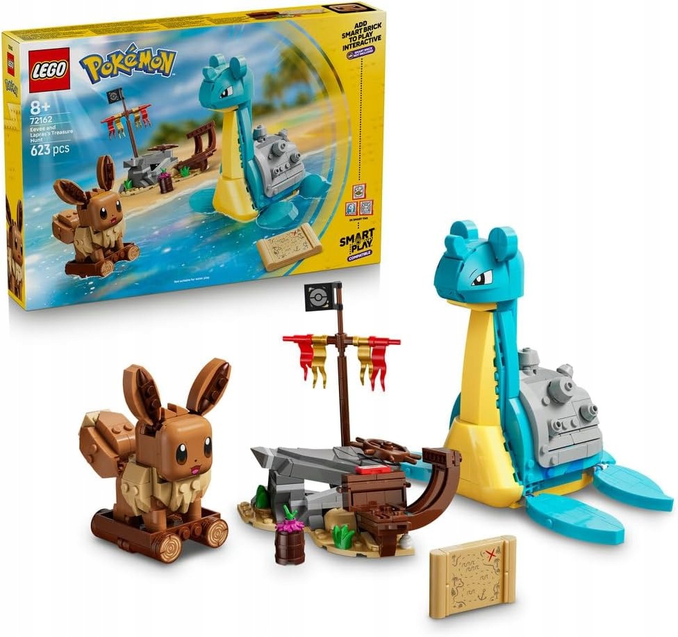 Lego Pokémon 72162 Eevee a Lapras Hledání pokladů Smart Play 8+