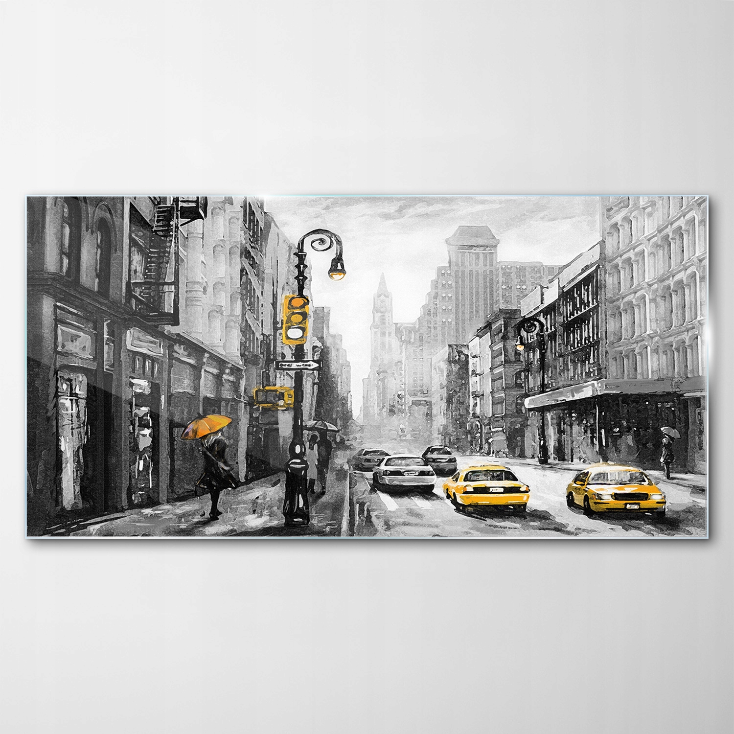 

Obraz Szklany Dekor New York Miasto Auta 120x60