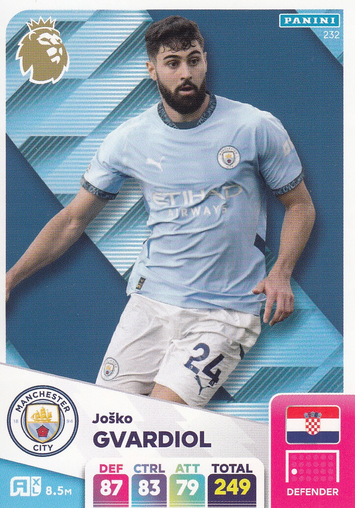 Premier League 2025 Base Card Josko Gvardiol 232