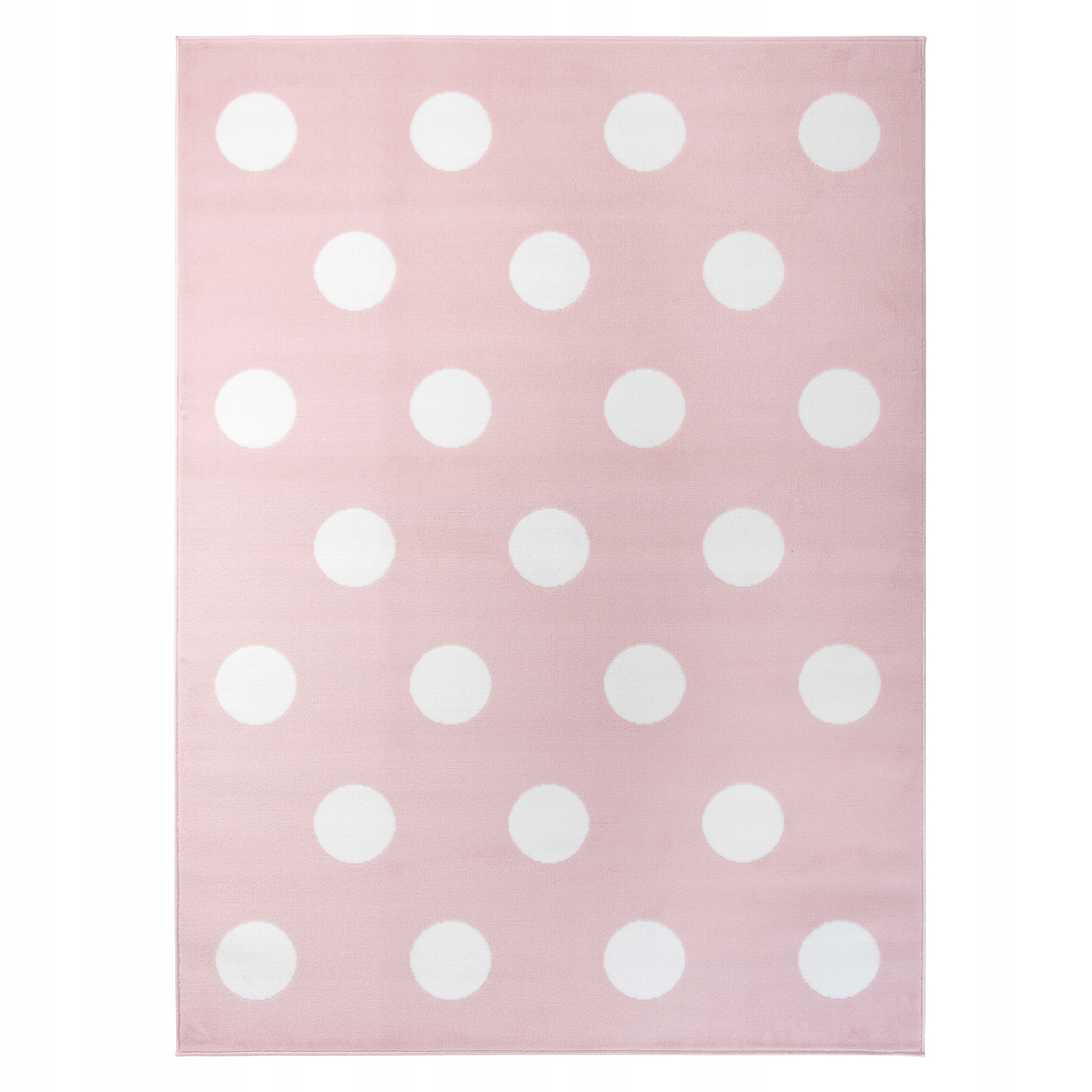 

Dywan Pinky 180x250 Kropki Groszki Różowe Pastel