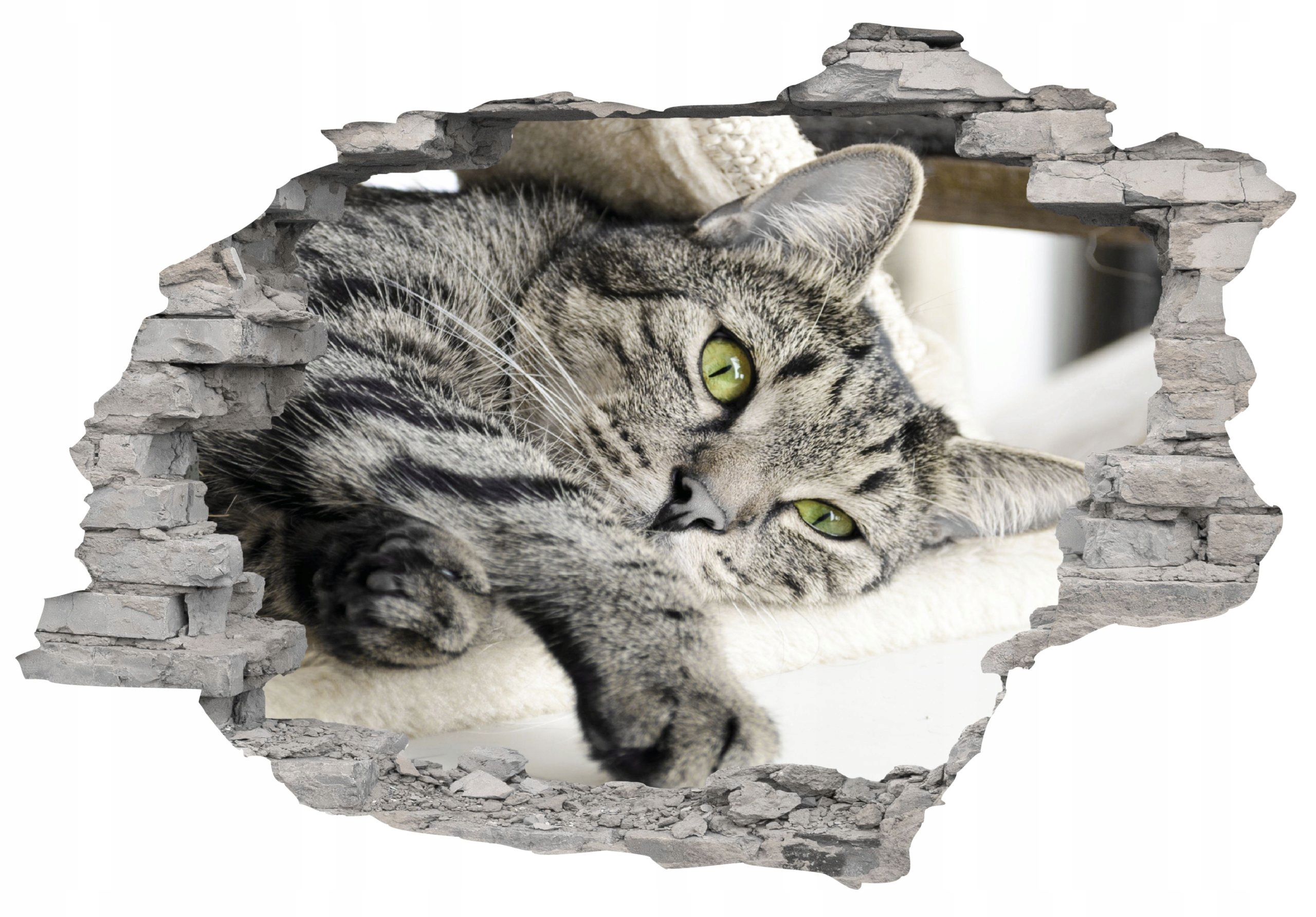 

Naklejki 3D fototapeta Cegła Z Widokiem 130 x 90