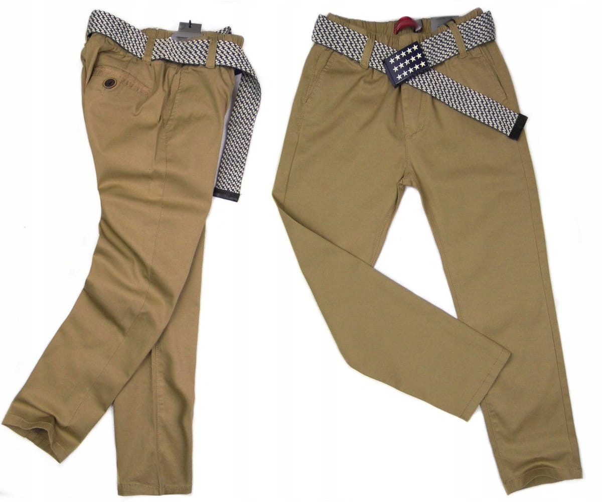 

spodnie Wizytowe 311 na gumce 110 Beż elastyczne