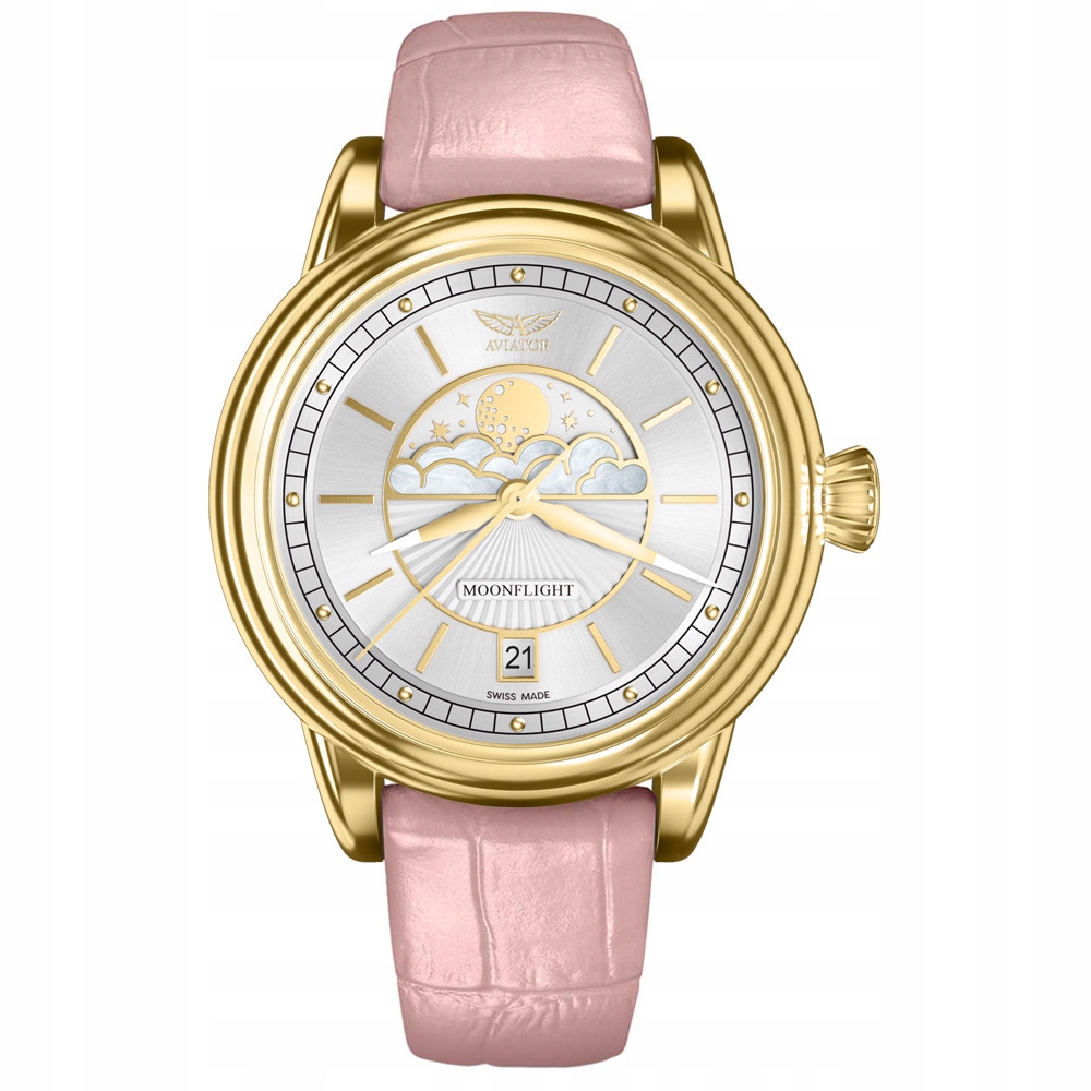 Dámské hodinky Aviator V.1.33.1.343.4P růžové