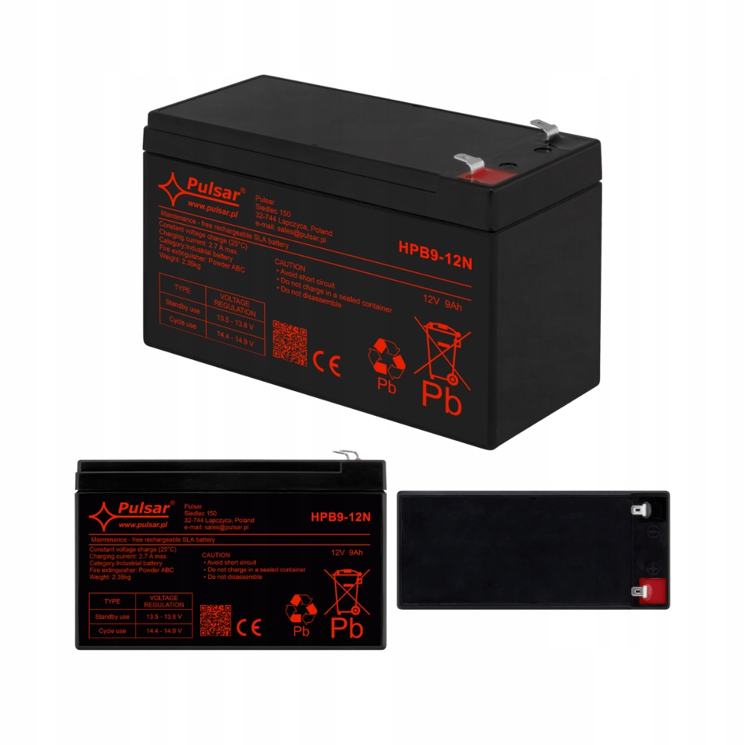 Akumulator bezobsługowy Pulsar HPB9-12N 12V 9Ah