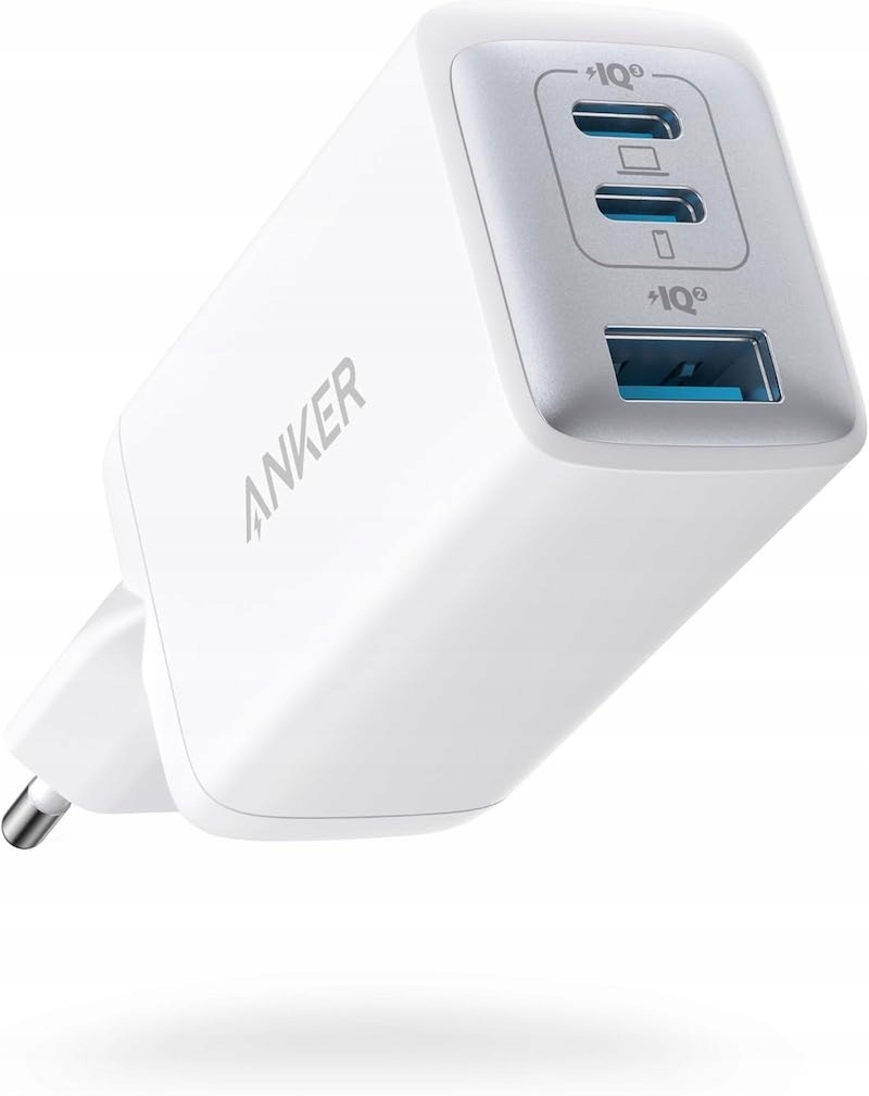 Ładowarka Anker GaN PowerPort III 65W Usb-c x2 Usb-a Nano II Biała