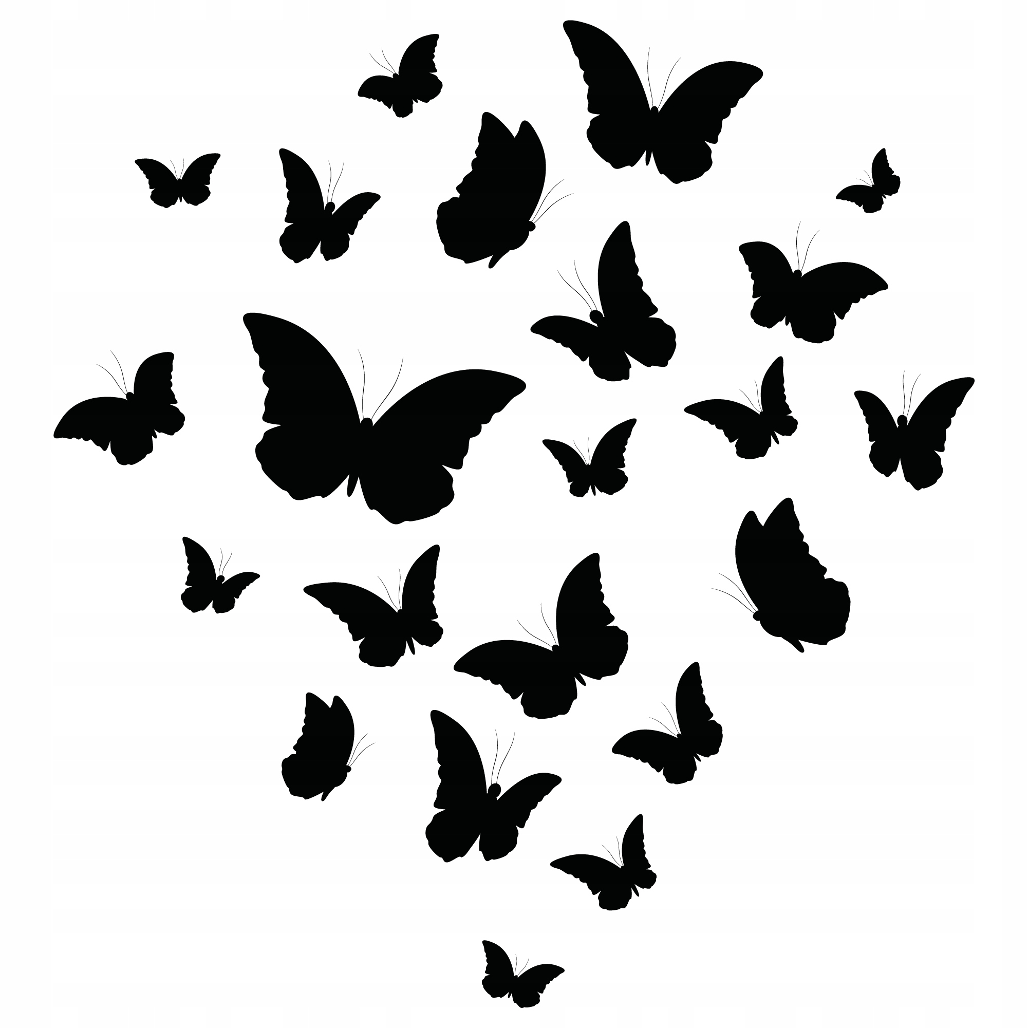 Naklejki Motyle Na Samochód Auto Zestaw 22 Sztuki