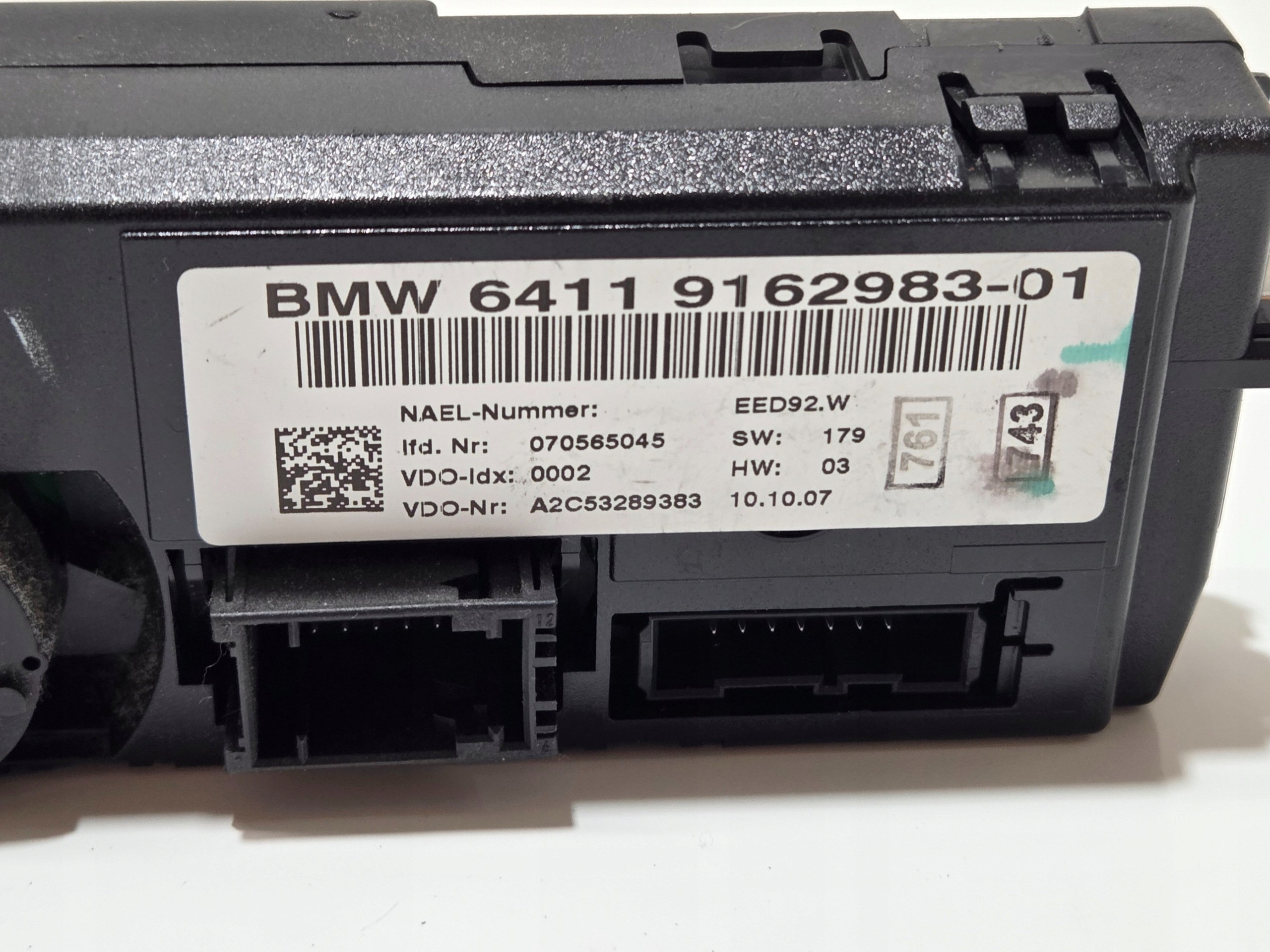ovládací panel klimatizácie BMW E87 9162983