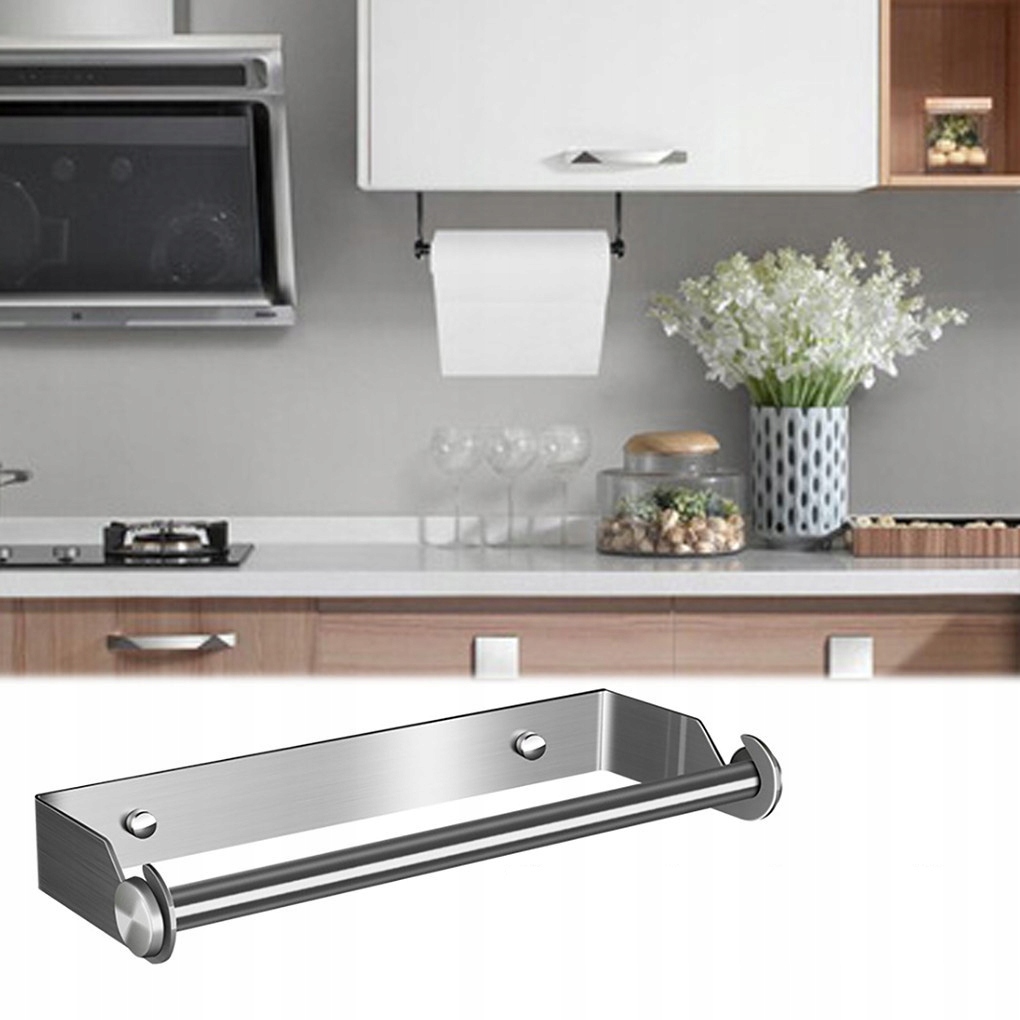 UCHWYT WIESZAK NA RĘCZNIK PAPIEROWY KUCHENNY CZARNY MAT Marka Aflos