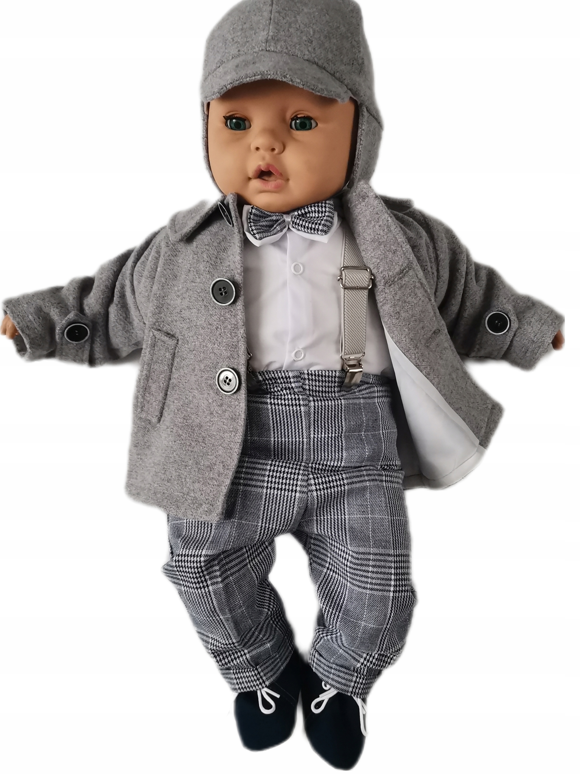 Ubranko do chrztu KURTKA FLAUSZ JESIEŃ garnitur 68 Marka Inna marka