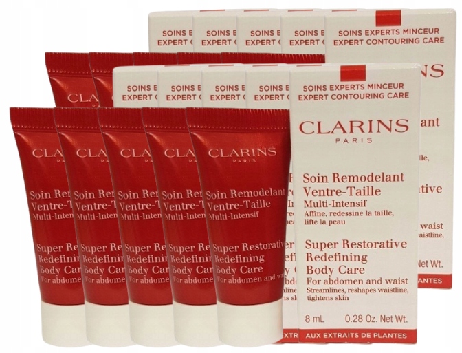 Clarins Restorative Redefining Body Care Tuba Set 10 x 8 ml